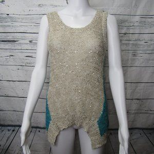 Issi Sequin Knit Sleeveless Sweater